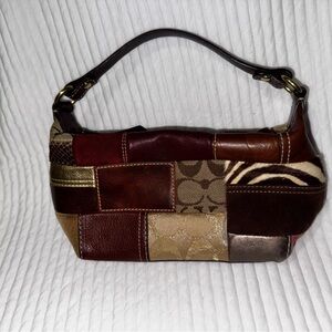 Coach Multicolor Patchwork Shoulder Bag